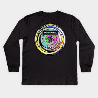 Acid signal Kids Long Sleeve T-Shirt